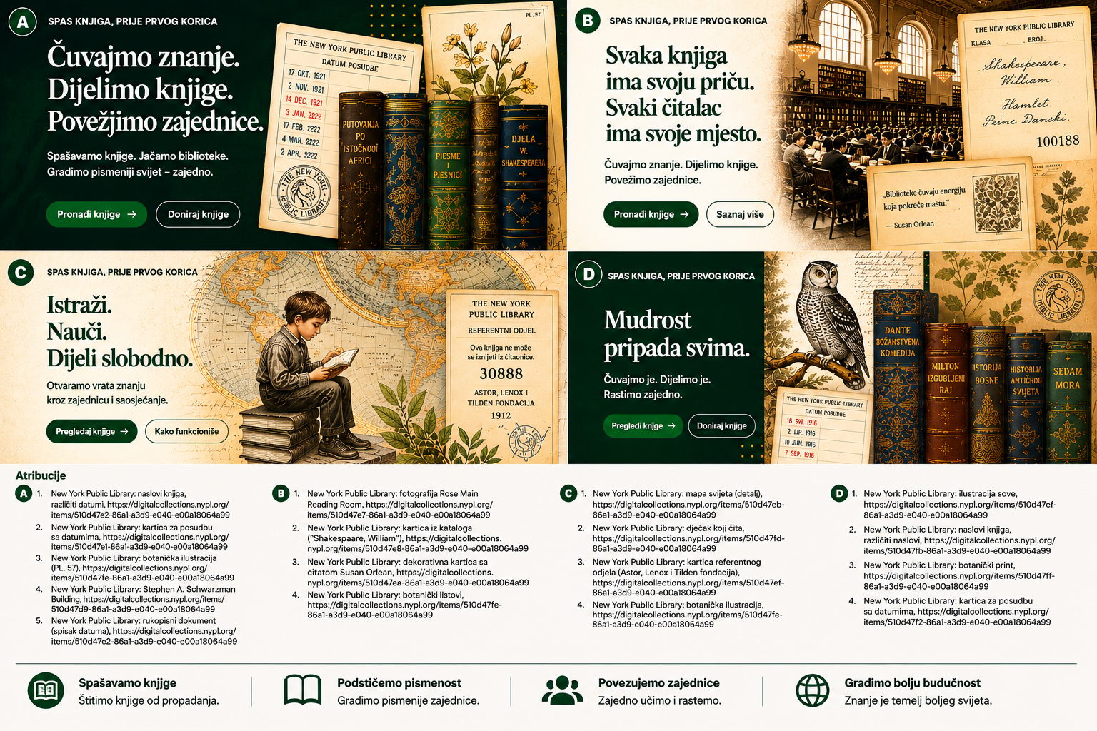 Bosanski Let Books institucionalni vizual