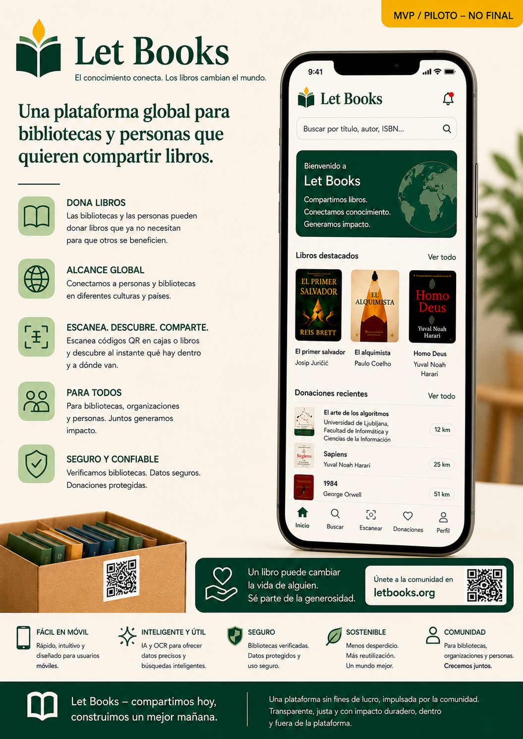 Visual general de Let Books en español