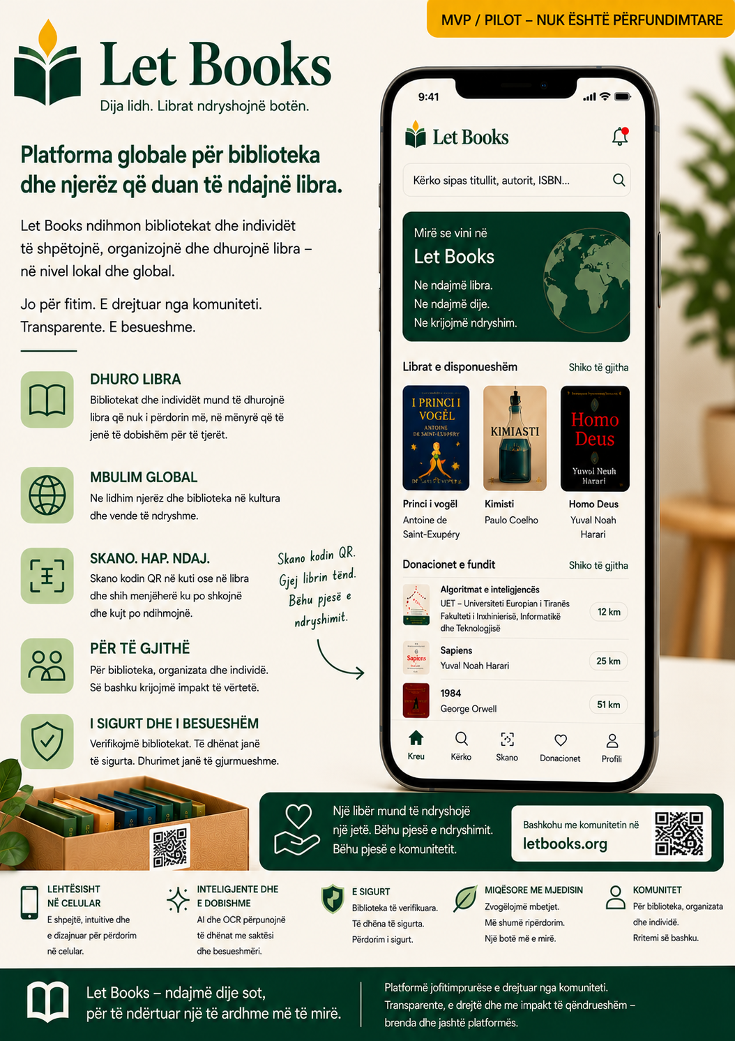Pamje përmbledhëse e Let Books në shqip